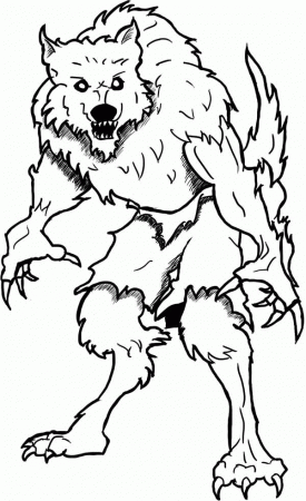 Werewolf Coloring Pictures - Coloring Pages for Kids and for Adults