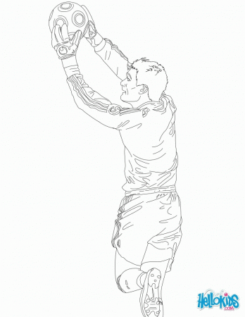 SOCCER PLAYERS coloring pages - Lionel Messi playing soccer