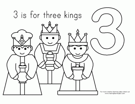 Free Letter Three Kings Coloring S Three Wise Men Coloring Pages ...