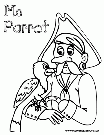 Scurvy Pirate Coloring Pages | Pirates |Pirate Costume | Free ...