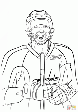 Alex Ovechkin coloring page | Free Printable Coloring Pages