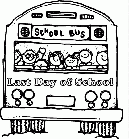 Last Day Of School Coloring Page | Wecoloringpage