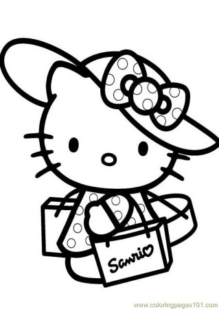 Hello Kitty (1) Coloring Page for Kids - Free Hello Kitty Printable Coloring  Pages Online for Kids - ColoringPages101.com | Coloring Pages for Kids