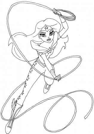 Free printable super hero high coloring page for Wonder Woman More a… | Superhero  coloring, Superhero coloring pages, Coloring pages for girls