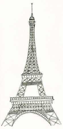 Free Printable Eiffel Tower Coloring Pages For Kids