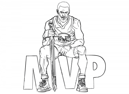 Stephen Curry Cool Coloring Pages - Stephen Curry Coloring Pages - Coloring  Pages For Kids And Adults