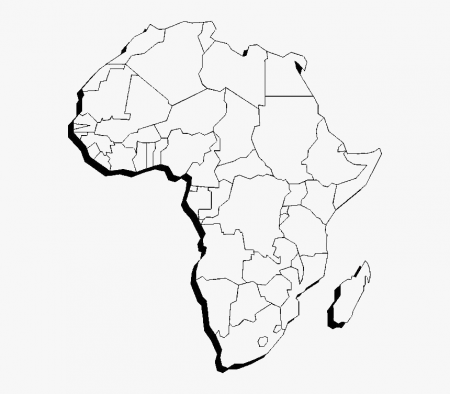 Africa Continent Map Drawing , Png Download - African Map Color Pages,  Transparent Png , Transparent Png Image - PNGitem
