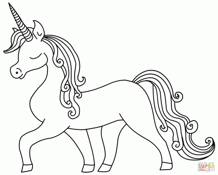 Unicorn coloring page | Free Printable Coloring Pages