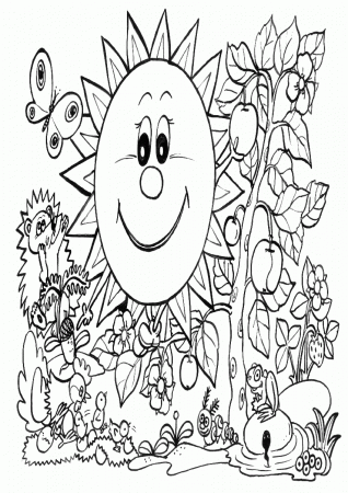 Spring Break Coloring Pages | Best Coloring Page Site