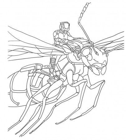 Free Printable Ant Man Coloring Pages