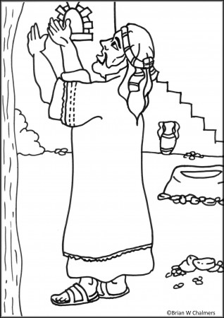 Jesus And Zacchaeus Coloring Page Archives - Coloring Page For ...