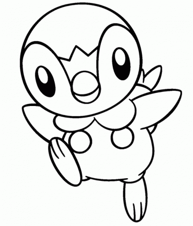Piplup Coloring Sheet Coloring Home