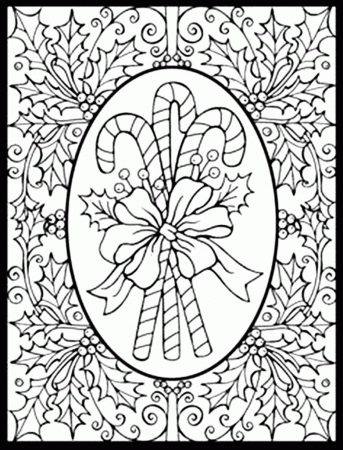 coloring pages for adults printable christmas - Free coloring pages