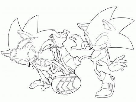 Coloring Pages Of Super Sonic - High Quality Coloring Pages