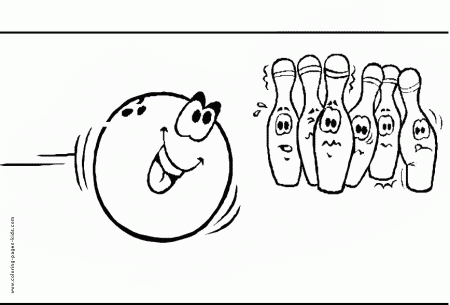 Bowling Coloring Pages To Print - Coloring Pages For All Ages