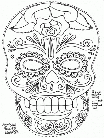 Related Skull Coloring Pages item-12768, Skull Coloring Pages ...