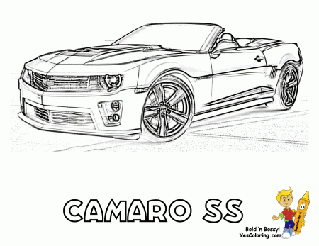 Chevrolet Camaro Coloring Pages Printable - Coloring Pages For All ...