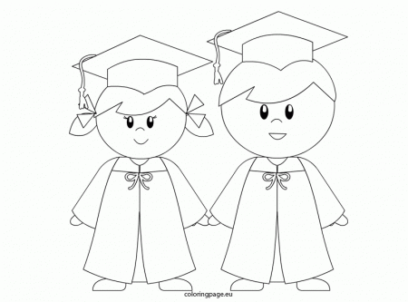 Kindergarten Graduation coloring page