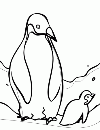 Emperor Penguin coloring page - Animals Town - Free Emperor ...