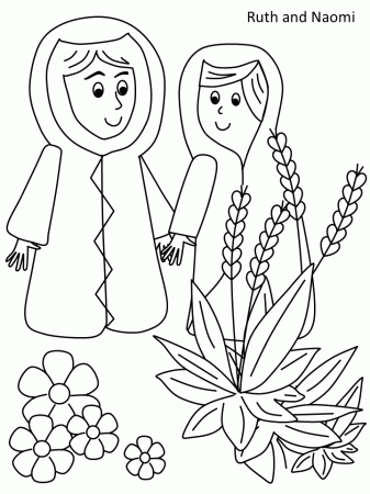 11/5, Ruth and Naomi coloring page | Bible School - Ruth and Naomi | …