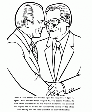 USA-Printables: President Gerald Ford coloring page - 38th President of the  United States - 1 - US Presidents Coloring Pages