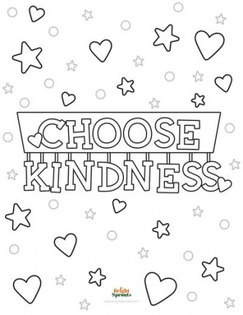 12 Free Printable Kindness Coloring Pages (Free Printable)