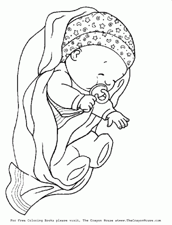 Baby Girl - Coloring Pages for Kids and for Adults