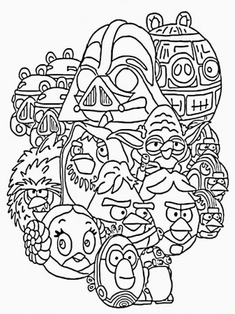 New Angry Birds Star Wars Coloring Pages - Coloring Pages
