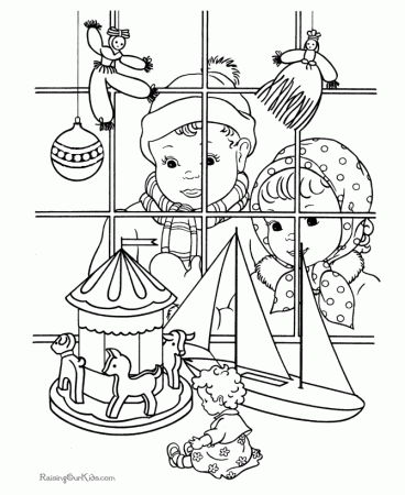 Christmas Toy Coloring Pages - 010 | Christmas coloring books, Christmas coloring  pages, Vintage coloring books