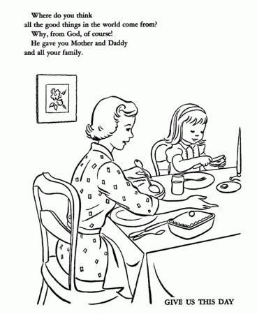 Thanksgiving Holiday Coloring page sheets: Thanksgiving Dinner ...