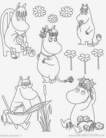 moomin coloring page Moomin coloring pages
