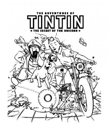 Drawing Tintin #25715 (Cartoons) – Printable coloring pages