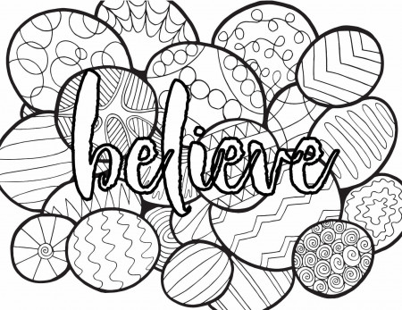 BELIEVE! 3 Free Printable Coloring Pages — Stevie Doodles Free Printable Coloring  Pages