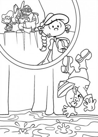 Kids Next Door Coloring Pages Numbuh 2 Falling to Chemical Waste ...