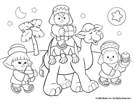 Christian Christmas Coloring Pages For Kids - CartoonRocks.com