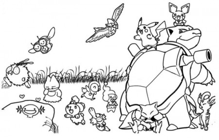 Pokemon Coloring Pages For Adults - CartoonRocks.com