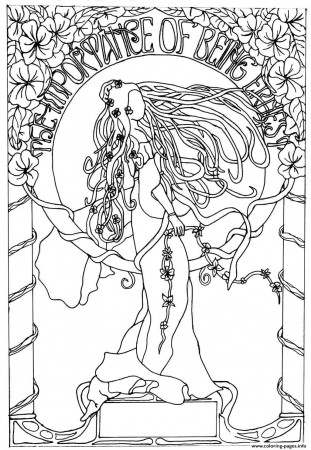 Art Nouveau - Coloring Pages for Kids and for Adults