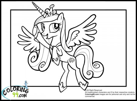 Princess Cadence Coloring Pages | Team colors