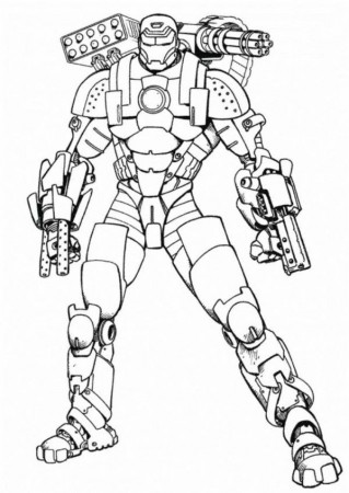 Coloring Pages Iron Man 3 - High Quality Coloring Pages