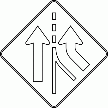 Coloring Pages Traffic Signs