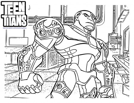Teen Titan Coloring Page - Coloring Pages for Kids and for Adults