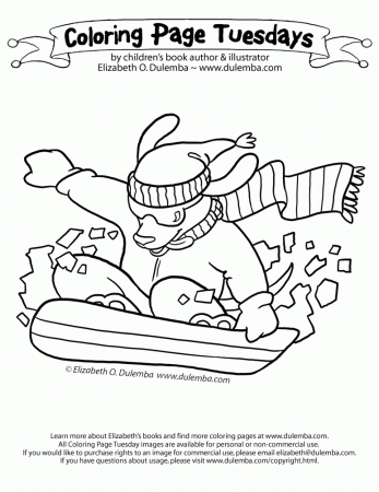 Snow Buddies Coloring Page