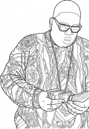 Biggie Colouring Pages - Free Colouring Pages