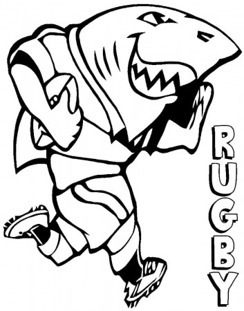 Free Rugby Coloring Page - Free Printable Coloring Pages for Kids