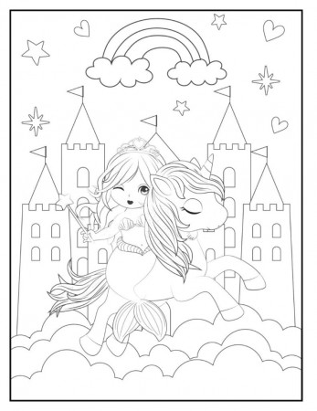 Free UNICORN Coloring Pages for Download (Printable PDF) - VerbNow
