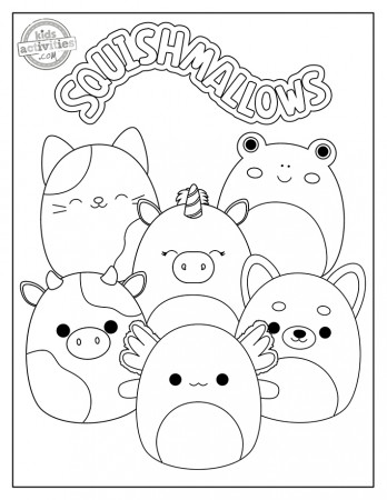 Cutest Ever Squishmallow Coloring Pages | Kids Activities Blog