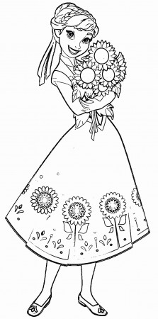 Coloring Pages : Coloring Anna Frozen Free Elsa And Sheets ...
