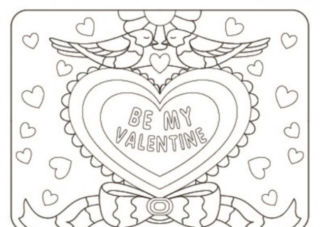 Free Pdf Printable Happy Valentines Day Coloring Pages 2020 ...