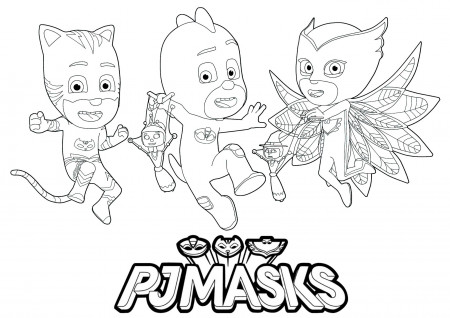 New Coloring Pages : Pj Masksoring To Print Astonishing For ...