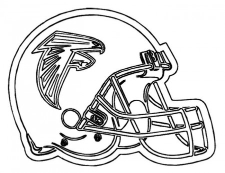 Football Helmet Atlanta Falcons Coloring Page | Kids Coloring ...